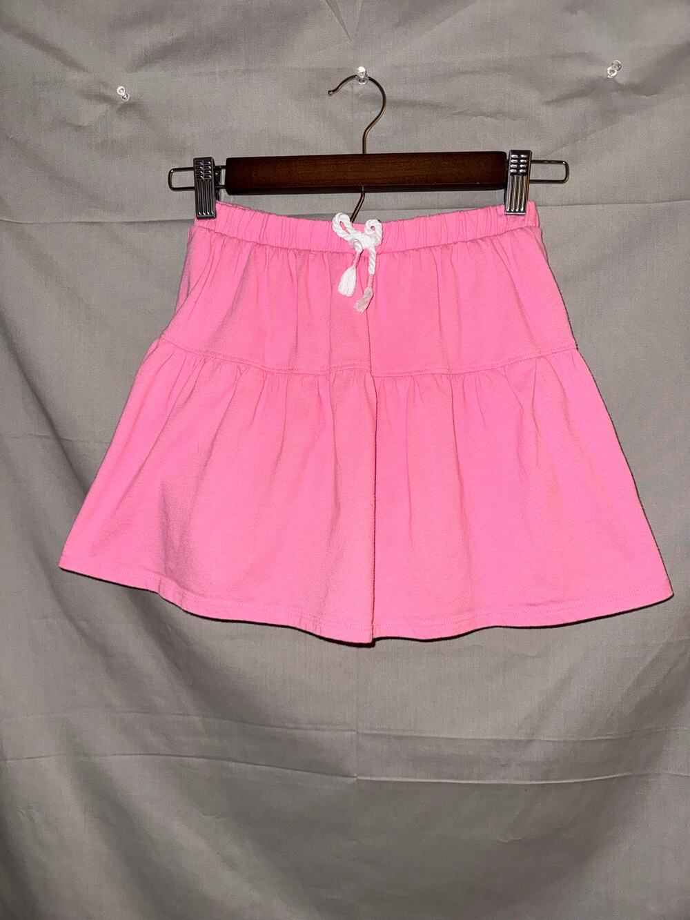 365 Kids Garanimals Girls Pink Tiered Skort Elastic Waist Drawstring, Size 8